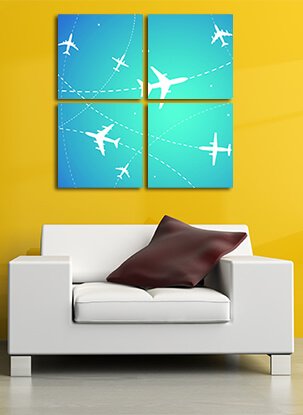 Split canvas prints - 4x(20"x20")